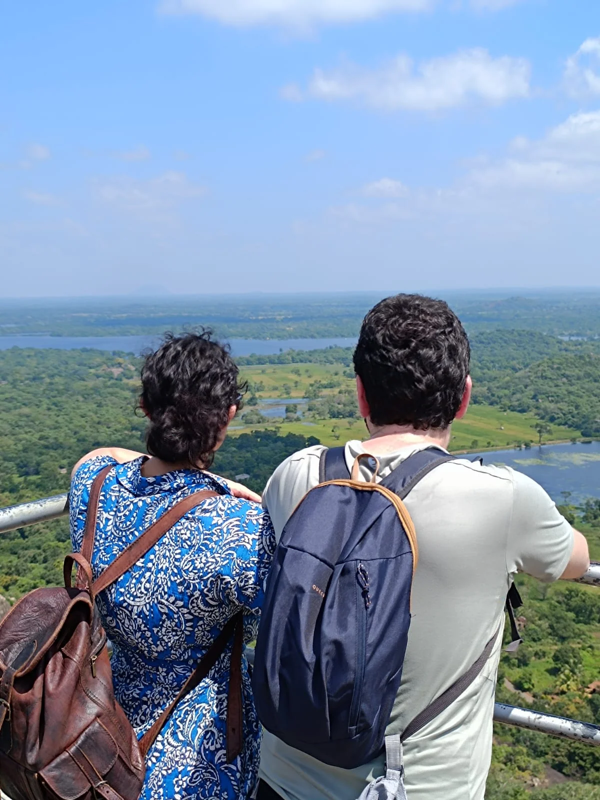 Sigiriya rock fortress rising above the forest of the Cultural Triangle