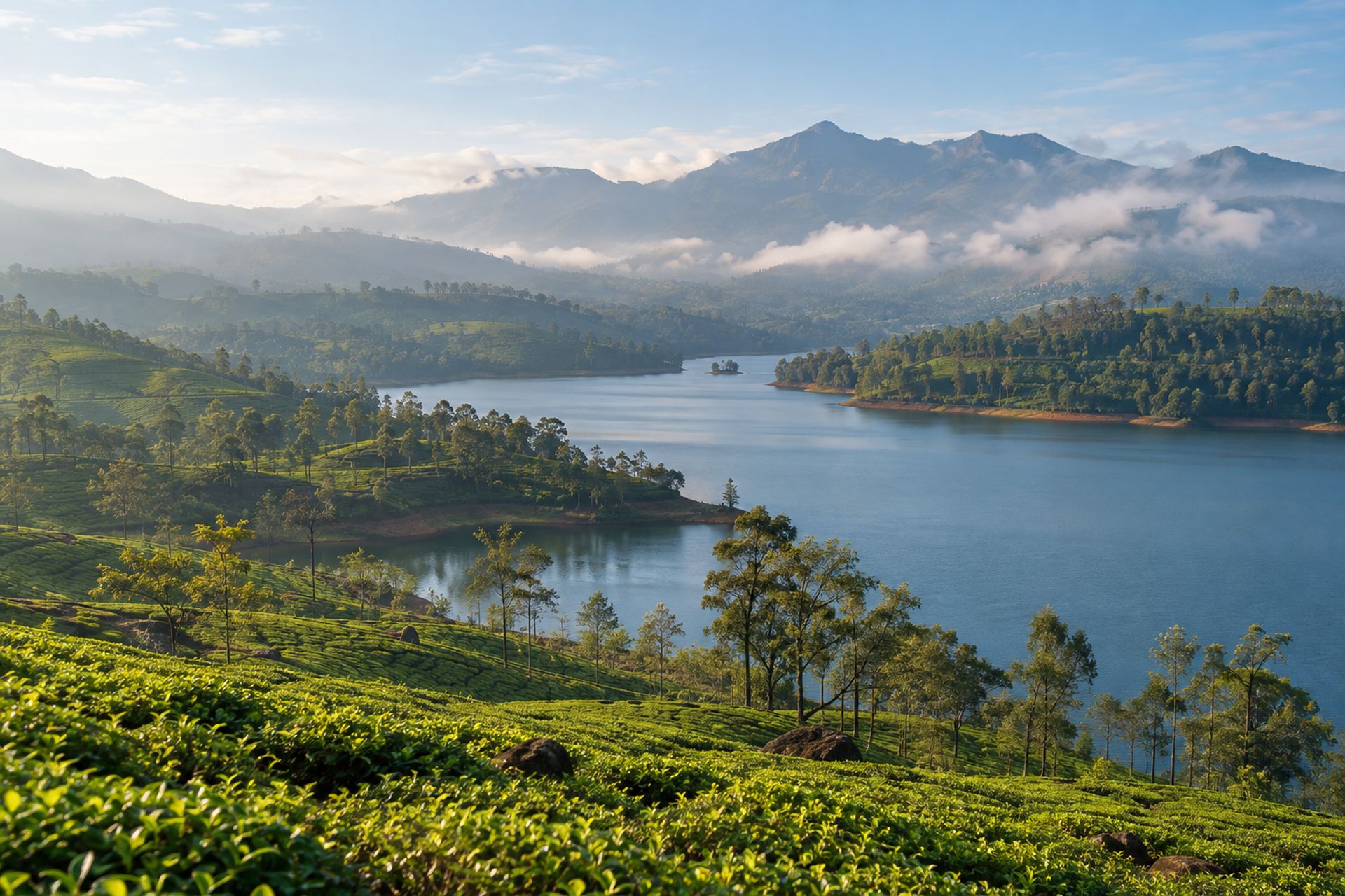 Tea estates in the hills around Hatton