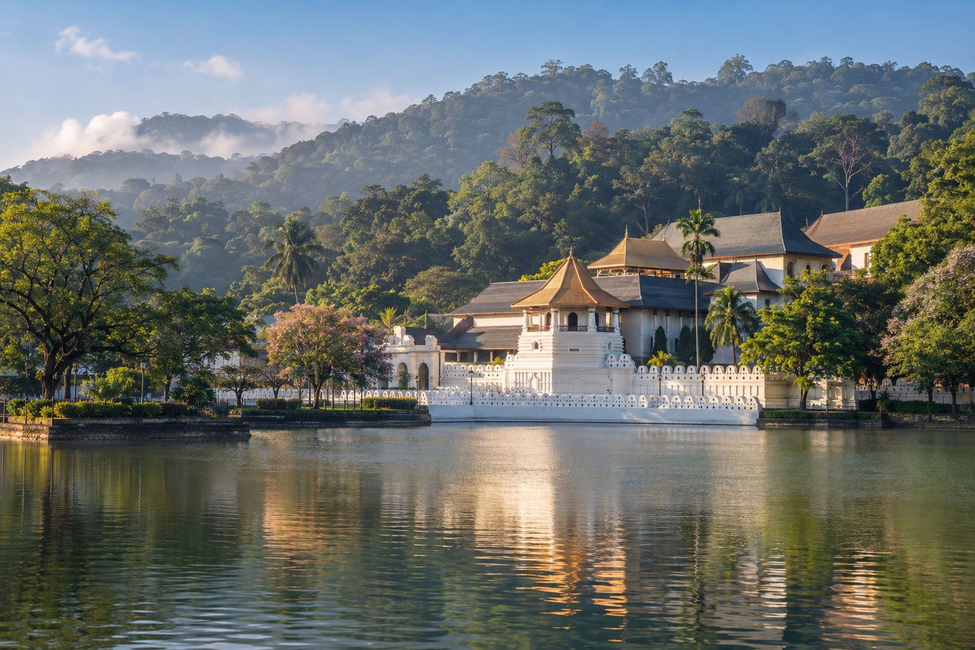 Kandy and the lake
