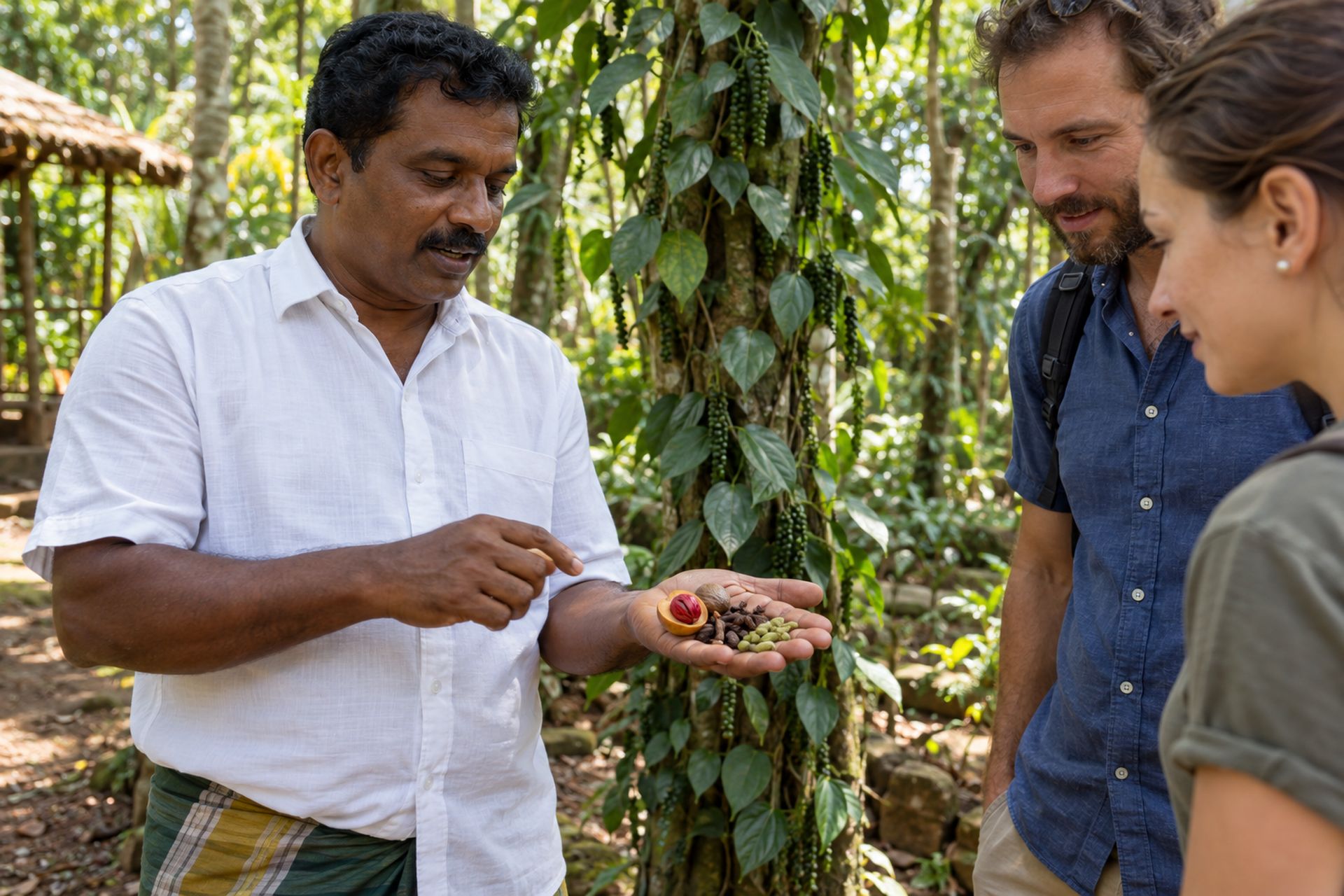 A spice garden in the hills of Matale