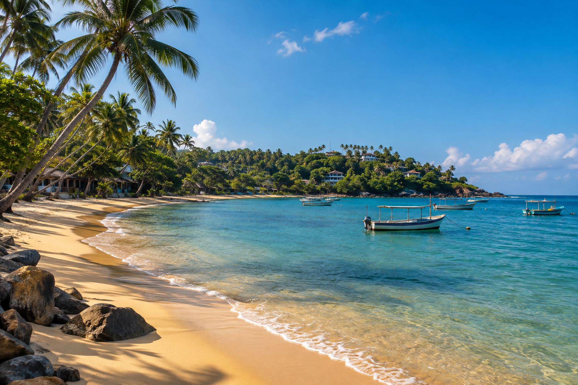 Unawatuna bay on the south coast, near our base in Imaduwa